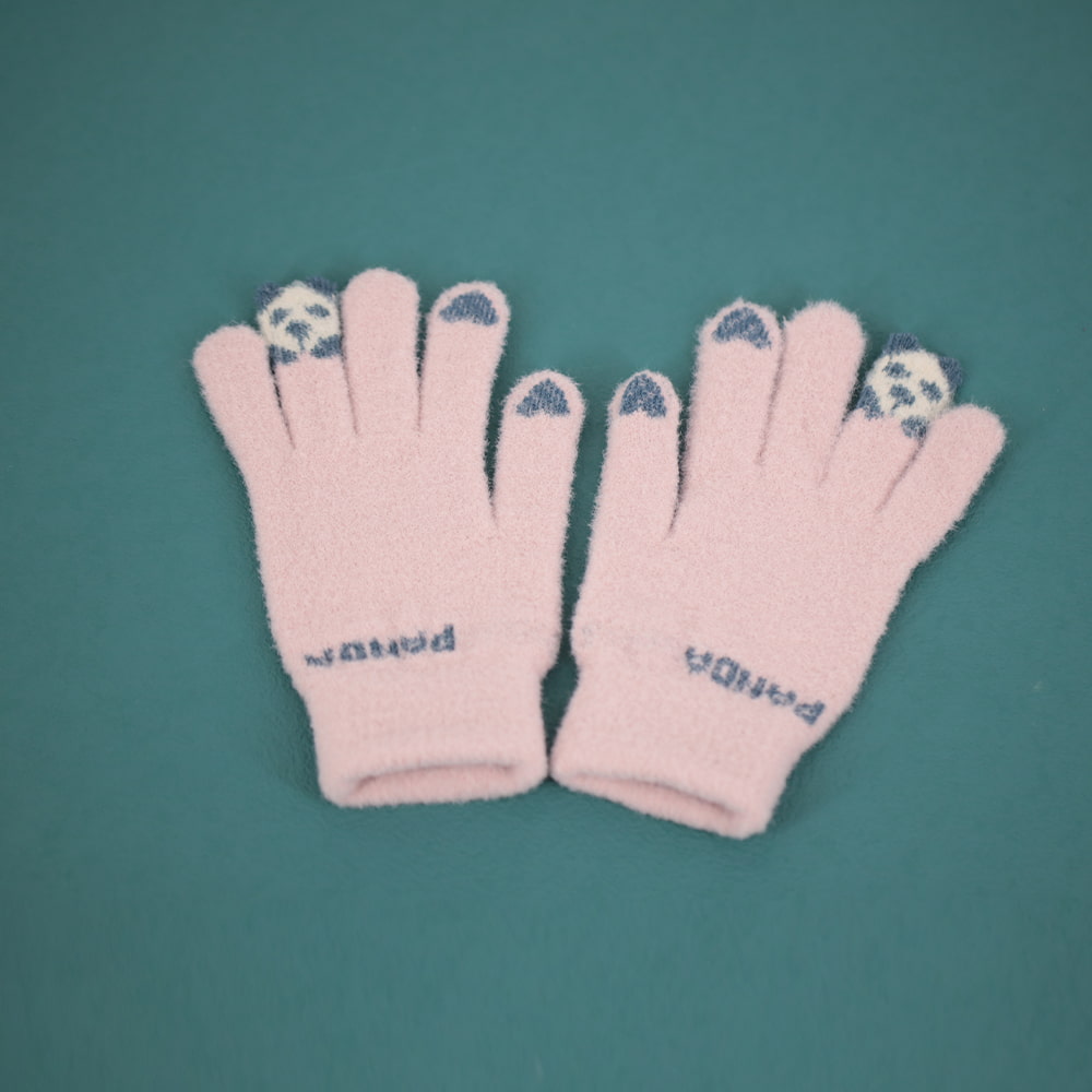 Gants tactiles en molleton à deux doigts