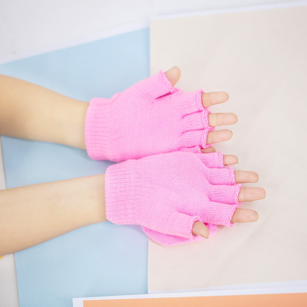 Gants à rabat demi-doigts pour enfants