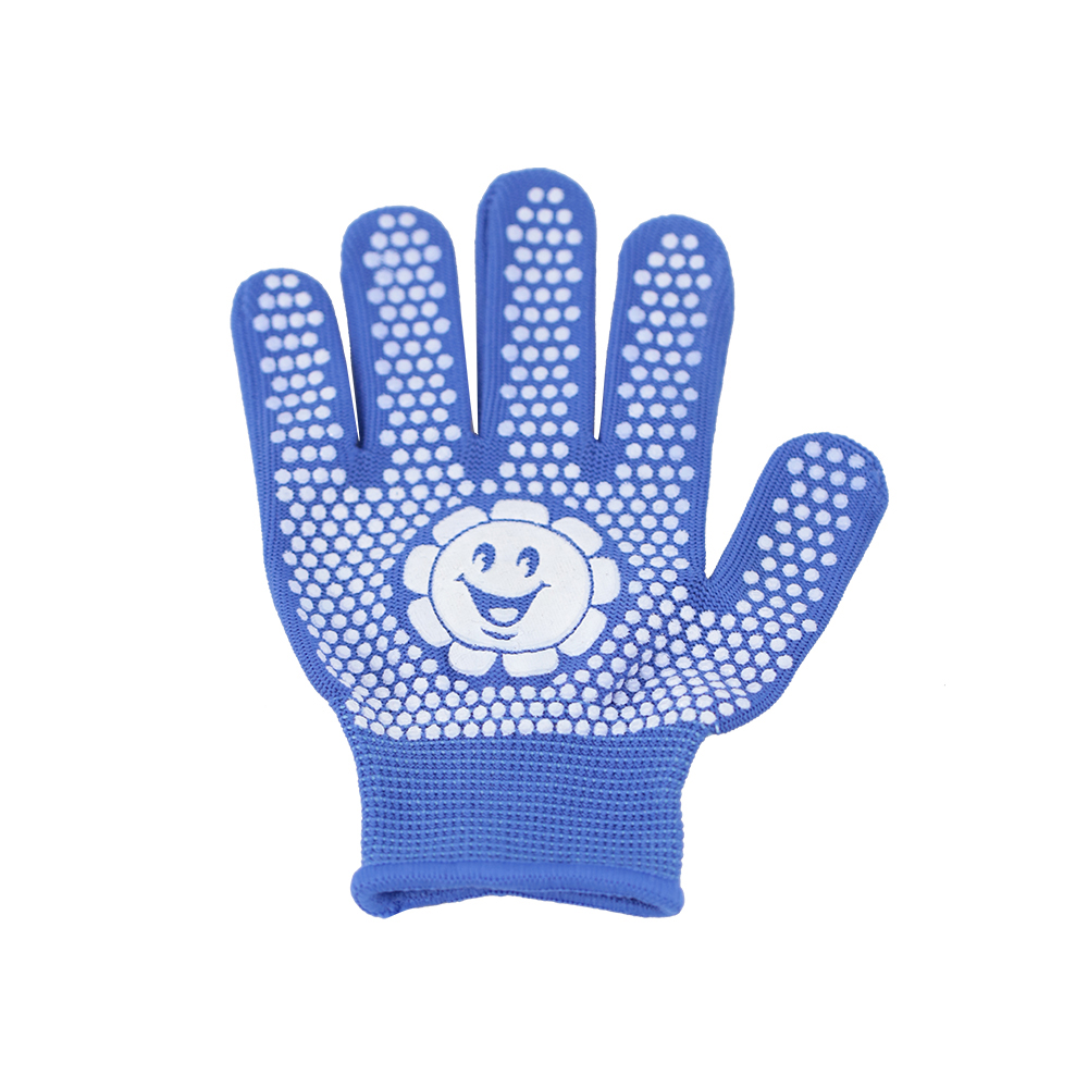 Gants en nylon bleu