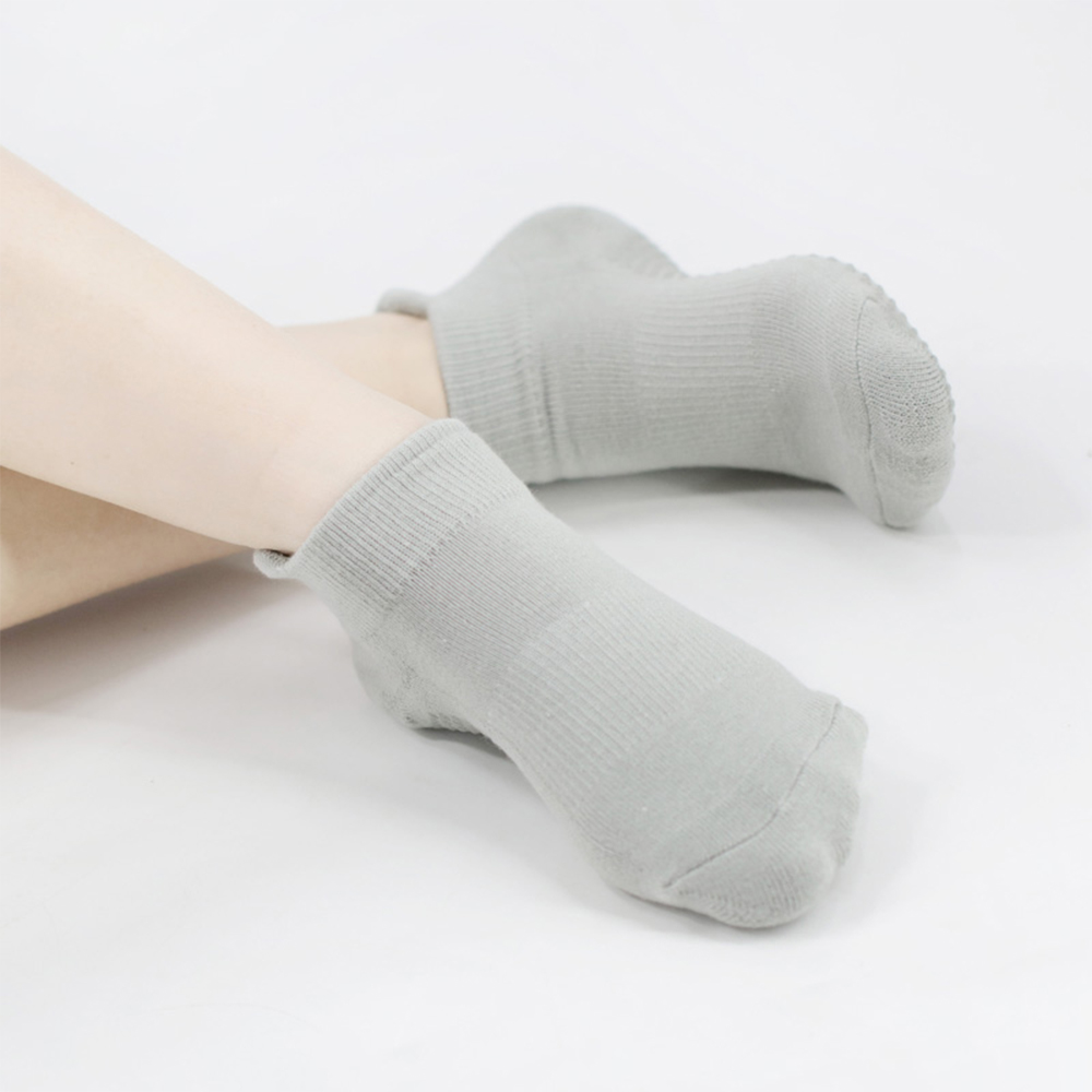 Chaussettes de yoga en molleton à bout rond