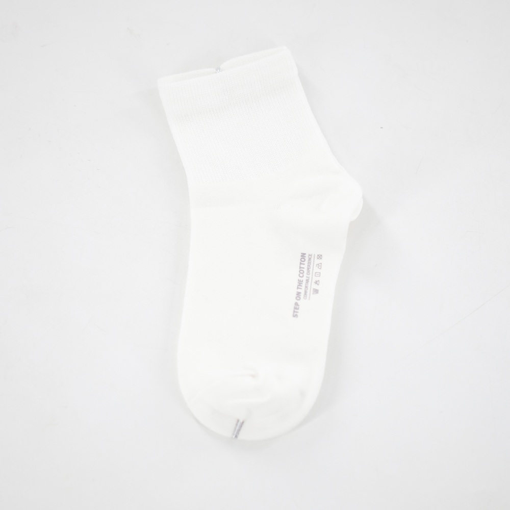 Chaussettes casual mi-tube pur coton homme