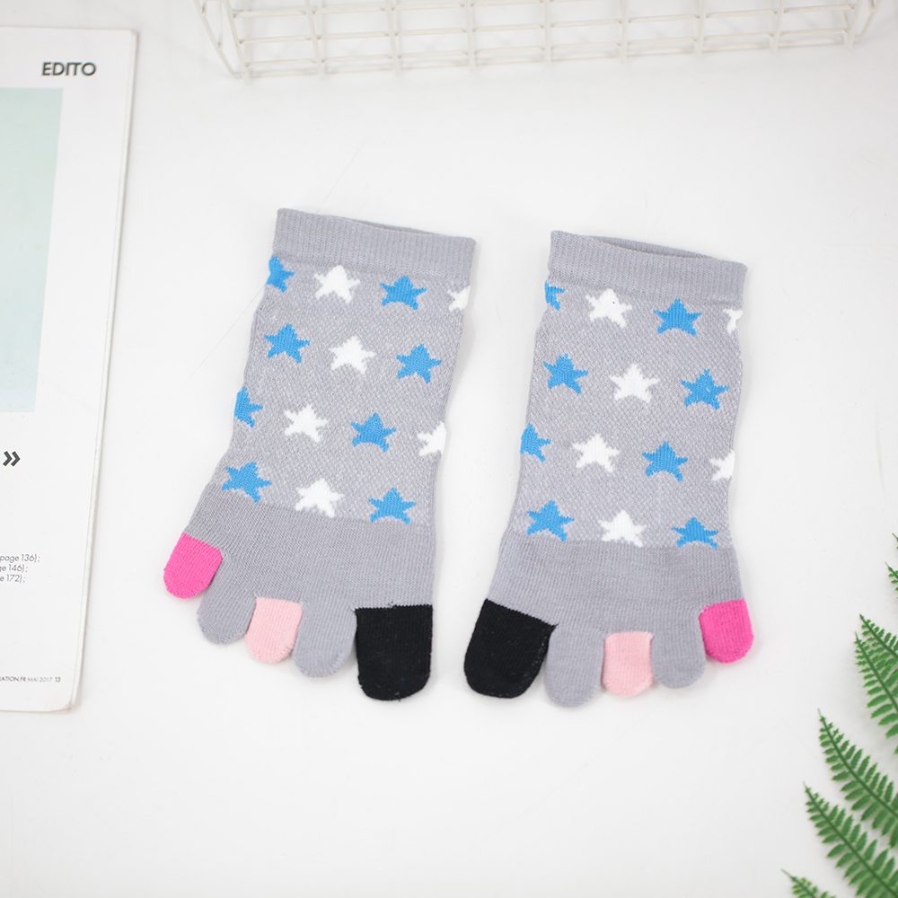 Chaussettes courtes à cinq doigts étoile à cinq branches