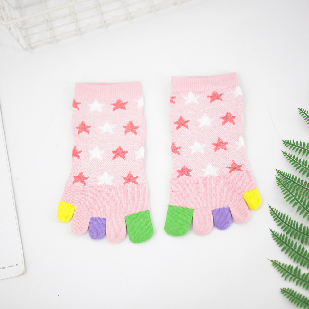 Chaussettes courtes à cinq doigts étoile à cinq branches