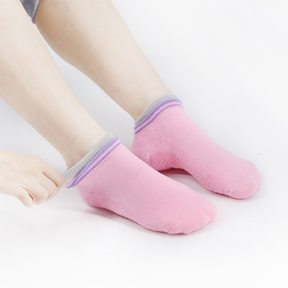 Chaussettes de yoga en molleton à bout rond