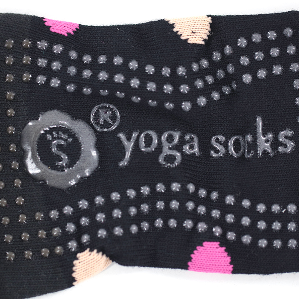 Chaussettes de yoga anti-dérapantes à cinq orteils