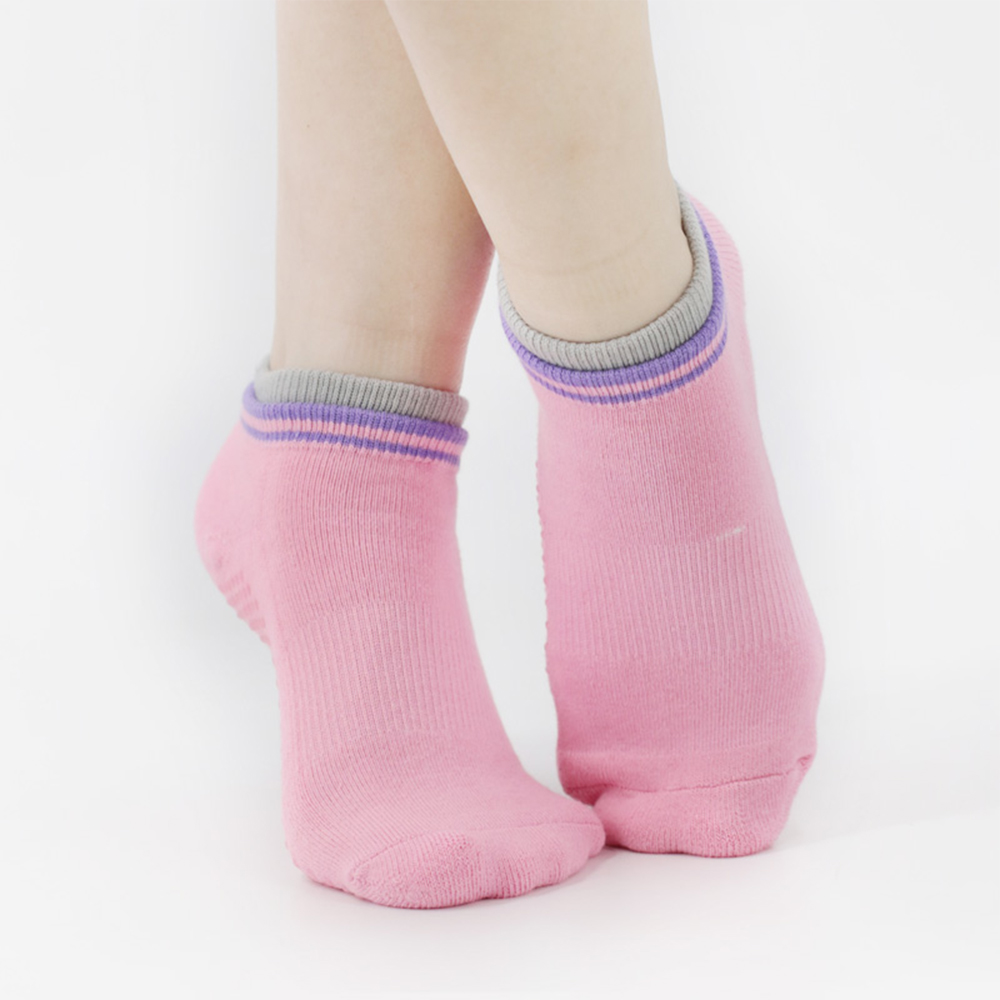 Chaussettes de yoga en molleton à bout rond