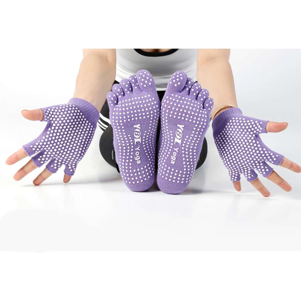 Ensemble de chaussettes et gants de yoga à cinq orteils