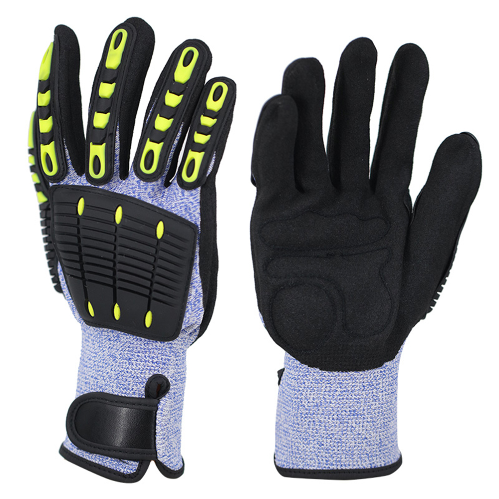 Gants anti-collision et anti-coupure imprégnés de tissu HPPE