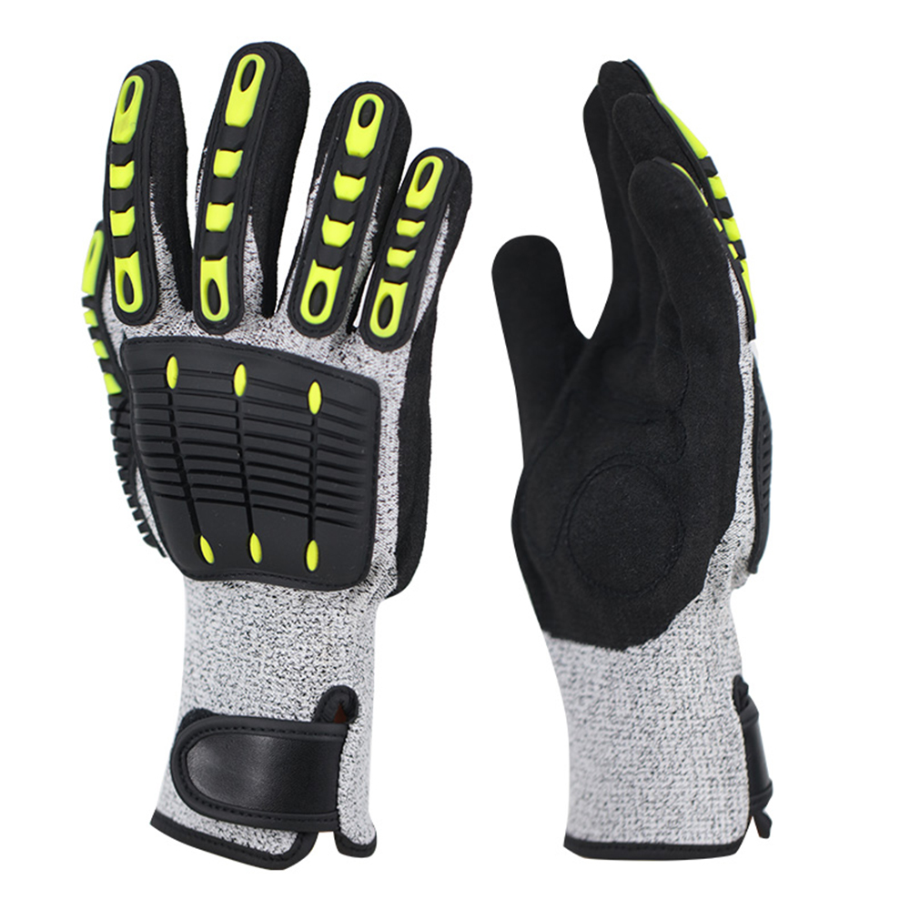 Gants anti-collision et anti-coupure imprégnés de tissu HPPE