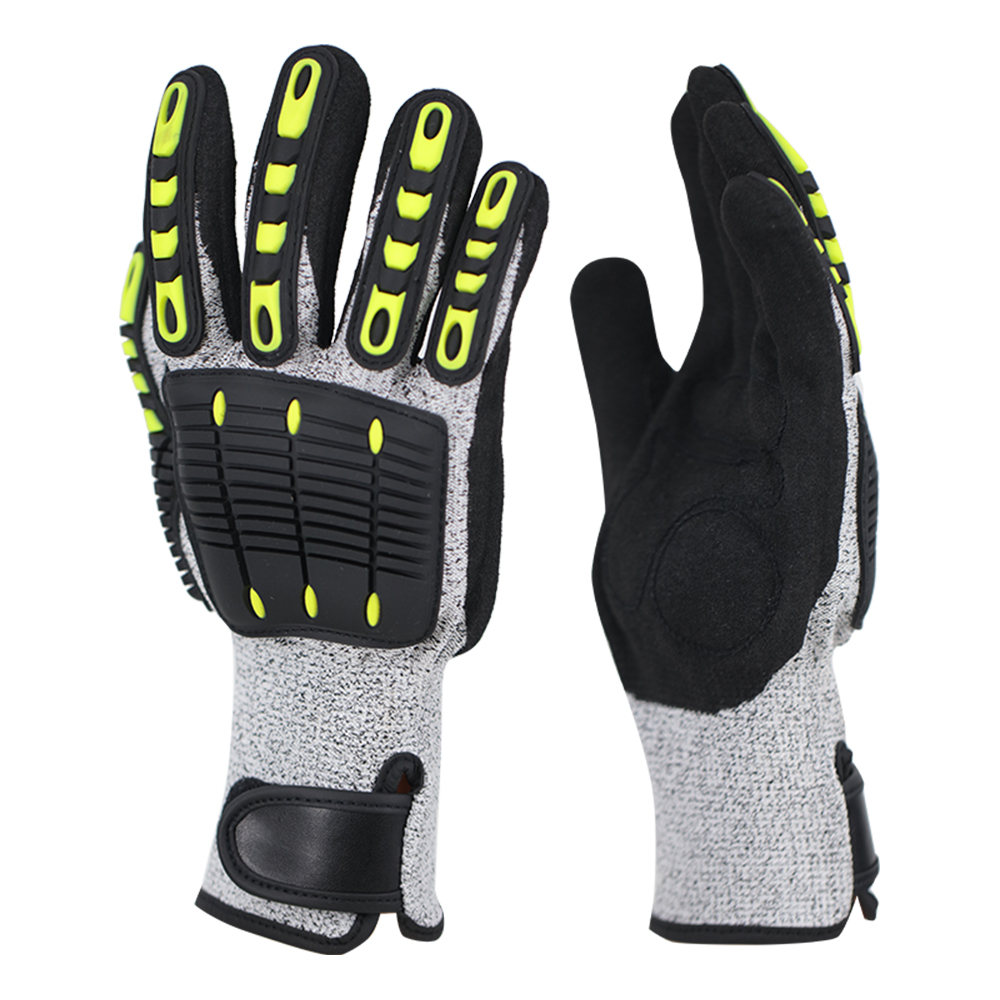 Gants anti-collision et anti-coupure imprégnés de tissu HPPE